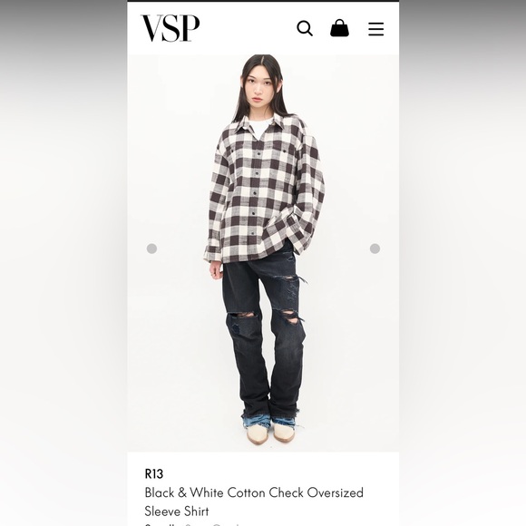 R13 Oversized Plaid😎 - Picture 1 of 13